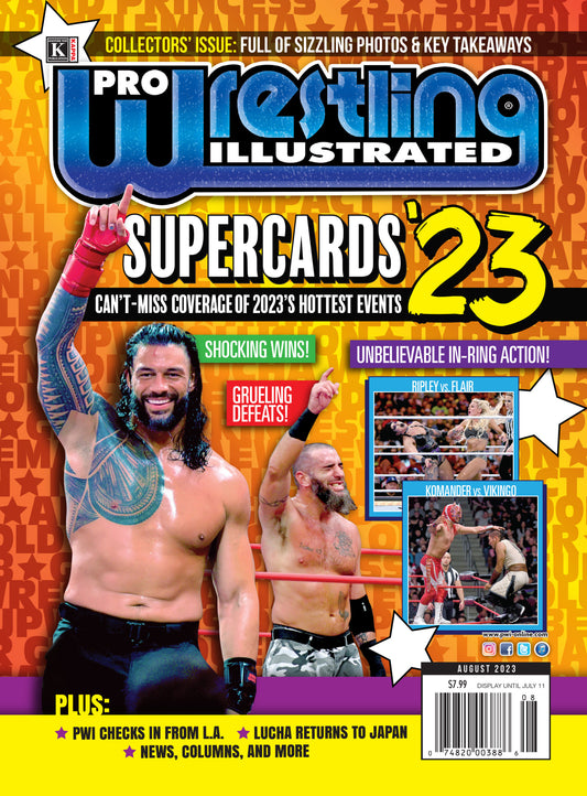 Pro Wrestling Illustrated AUGUST 2023: PWI Supercards ’23 Magazine PWcatalog