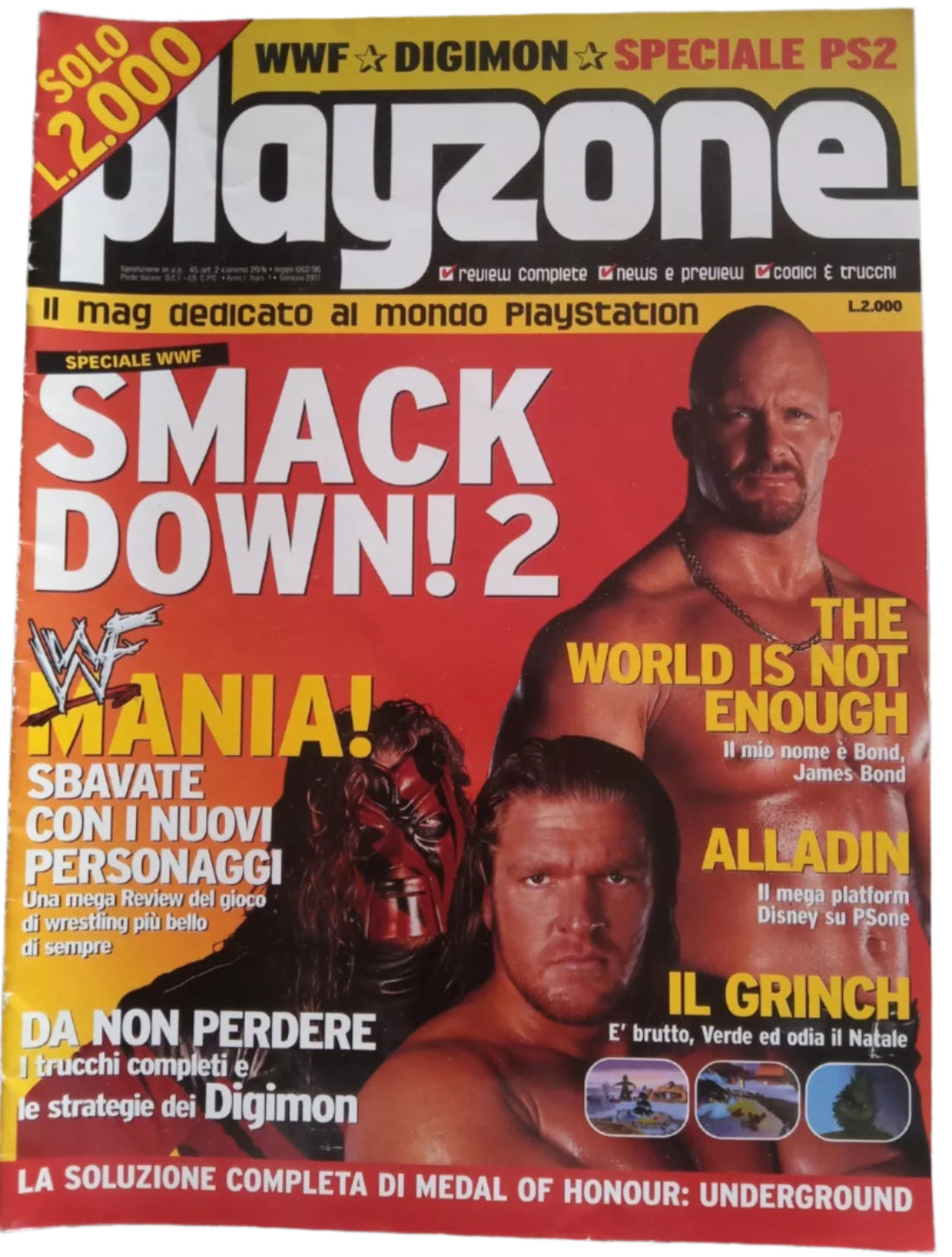 PlayStation 2 Playzone Magazine January 2001 From Italy Magazine PWcatalog