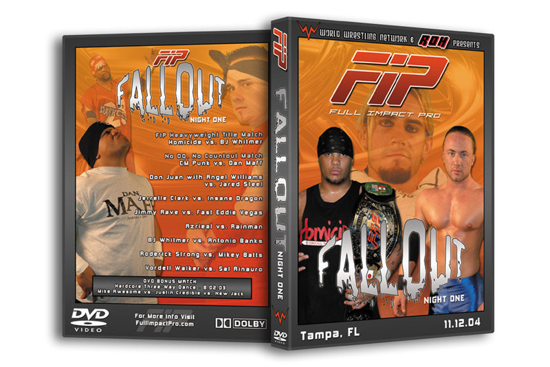 Full Impact Pro ’Fallout: Night 1' Tampa, FL 11/12/04 DVD