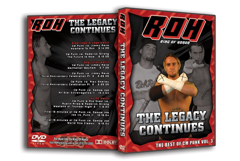 Best of CM Punk Vol. 3- The Legacy Continues (DVD)