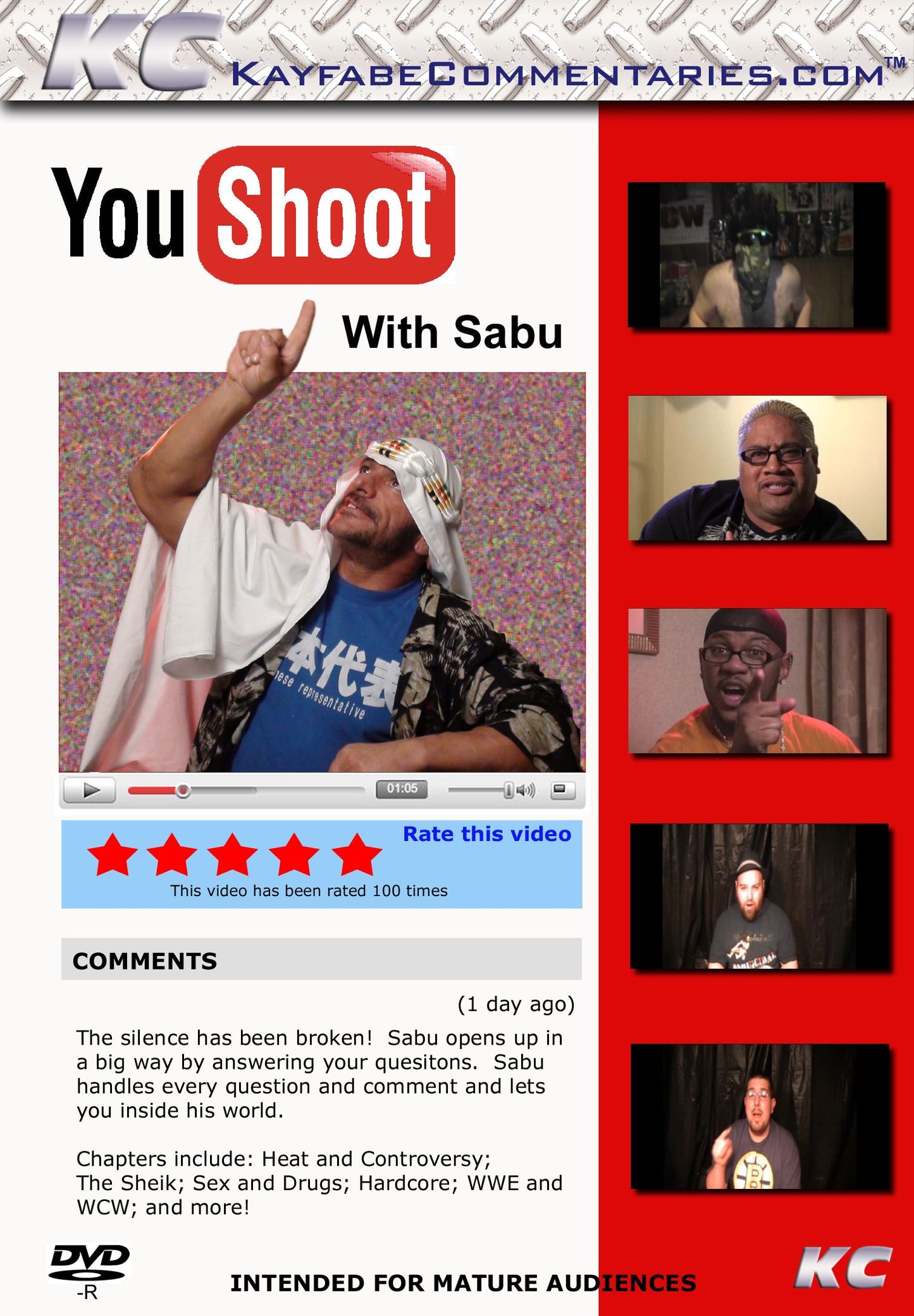 You Shoot with Sabu (DVD-R)