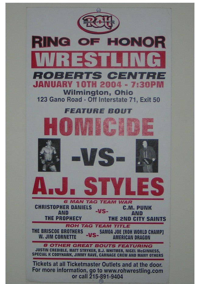 January 10, 2003 Show Poster- Wilmington, OH