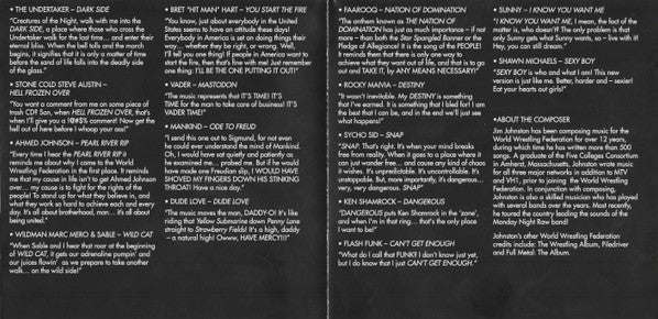 WWE The Music Vol. 2 1997 Music CDs PWcatalog