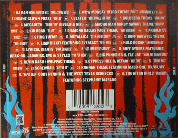 WCW Mayhem: The Music 1999 Music CDs PWcatalog