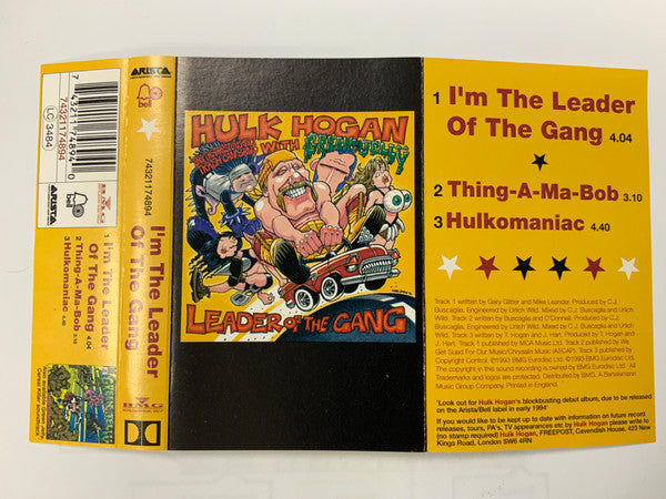 Cassette Hulk Hogan And The Wrestling Boot Trash Can Band 1993 Leader of the Gang Music CDs PWcatalog