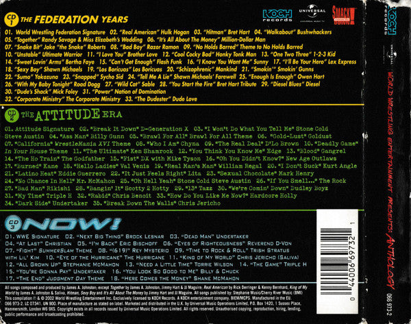 WWE Anthology 2002 Music CDs PWcatalog