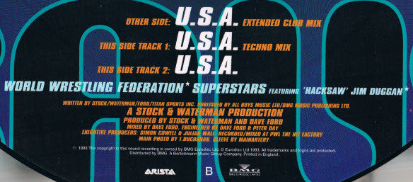 World Wrestling Federation Superstars Featuring Hacksaw Jim Duggan – USA Vinyl, 12" Music CDs PWcatalog