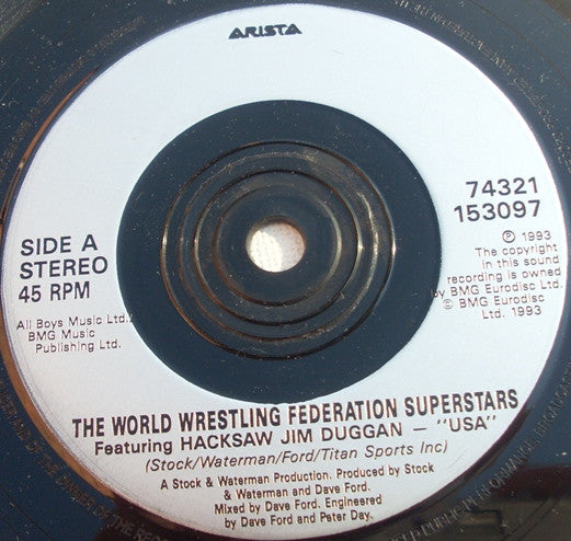 World Wrestling Federation Superstars Featuring Hacksaw Jim Duggan – USA Vinyl, 7" 7 Music CDs PWcatalog