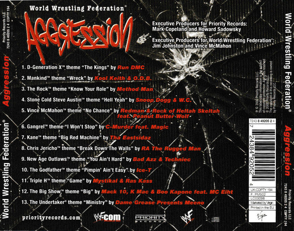 WWF Aggression 2000 Music CDs PWcatalog