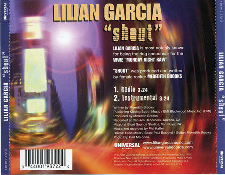 Lilian Garcia – Shout 2002 Music CDs PWcatalog