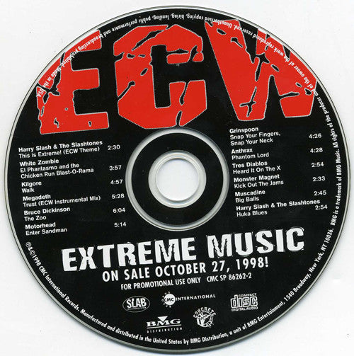 ECW Extreme Music 1998 Music CDs PWcatalog