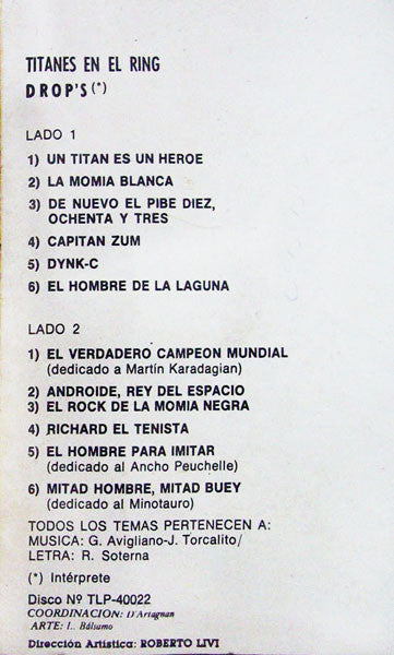 Titanes En El Ring 1983 cassette Music CDs PWcatalog