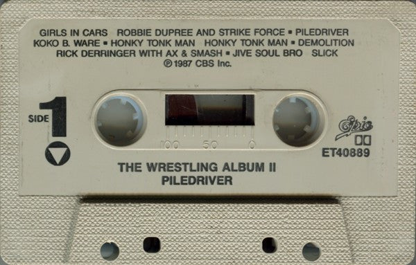 The Wrestling Album II: Piledriver Cassette 1987 Music CDs PWcatalog
