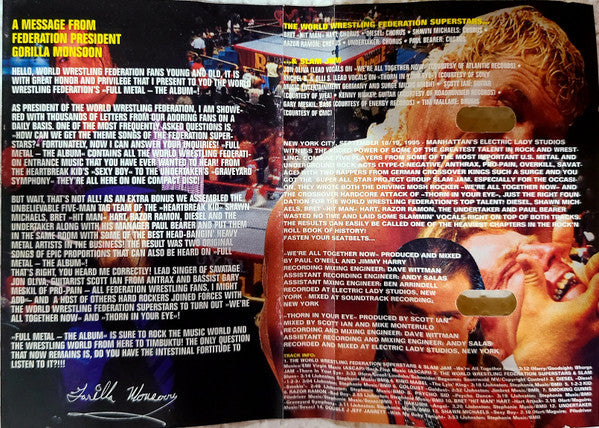 WWF Full Metal: The Album Cassette Music CDs PWcatalog