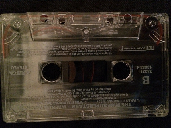 World Wrestling Federation Superstars – Wrestlemania Cassette Music CDs PWcatalog