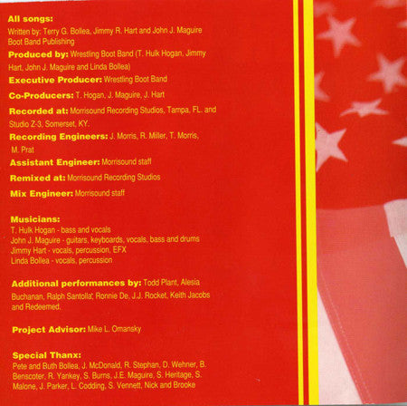 Hulk Hogan And The Wrestling Boot Band – Hulk Rules 1995 Music CDs PWcatalog