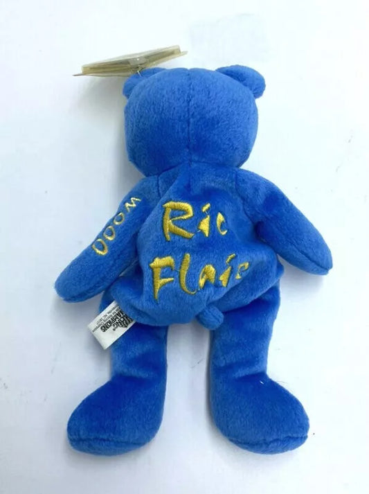 WCW Ric Flair Nitros Bears & Wolves 9" Beanie Bear 1999 by Racing Champions Pwcatalog