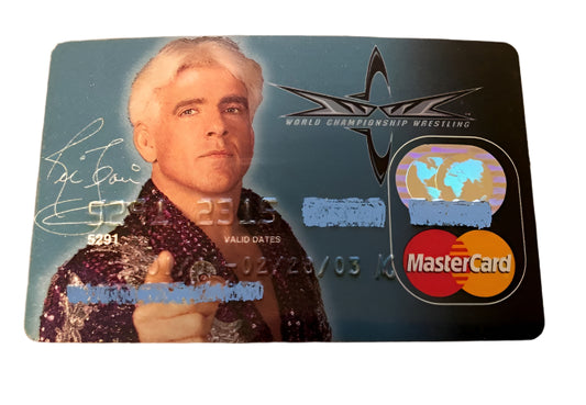 Ric Flair WCW Mastercard credit card 1998 PW Catalog