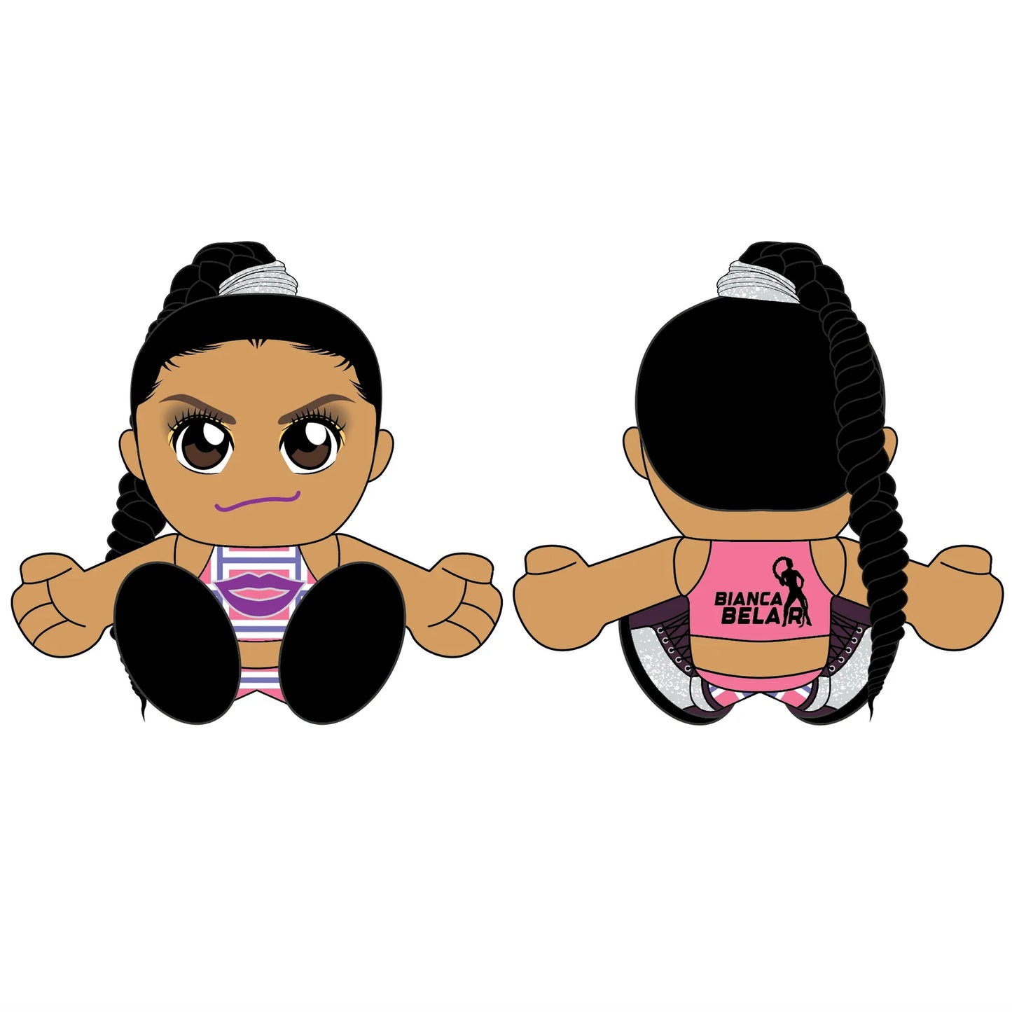 WWE Uncanny Brands Kuricha Sitting Series 5 Bianca Belair 2023 Action & Toy Figures PWcatalog