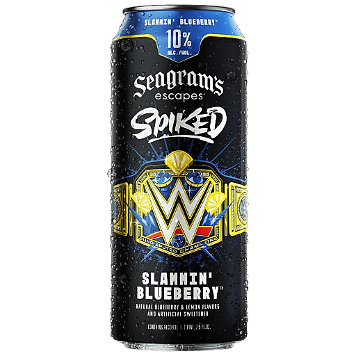 Seagrams Escapes Spiked WWE Slammin Blueberry 23.5 Oz PW Catalog
