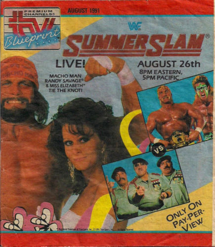 TV Blueprint 1991 August Hulk Hogan, Randy Savage Magazine PWcatalog