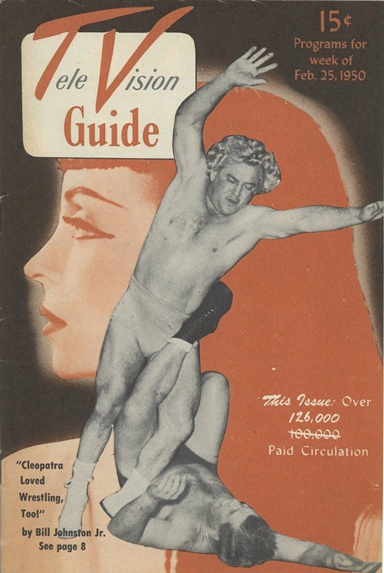 TV Guide February 1950 Gorgeous George Magazine PWcatalog