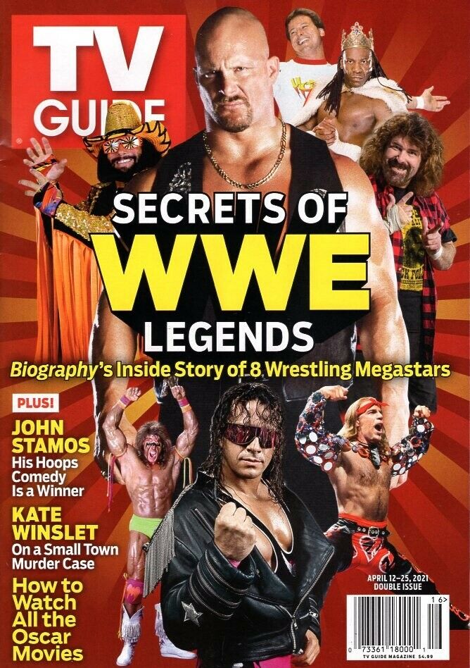 TV Guide April 2021 WWE Legends Magazine PWcatalog