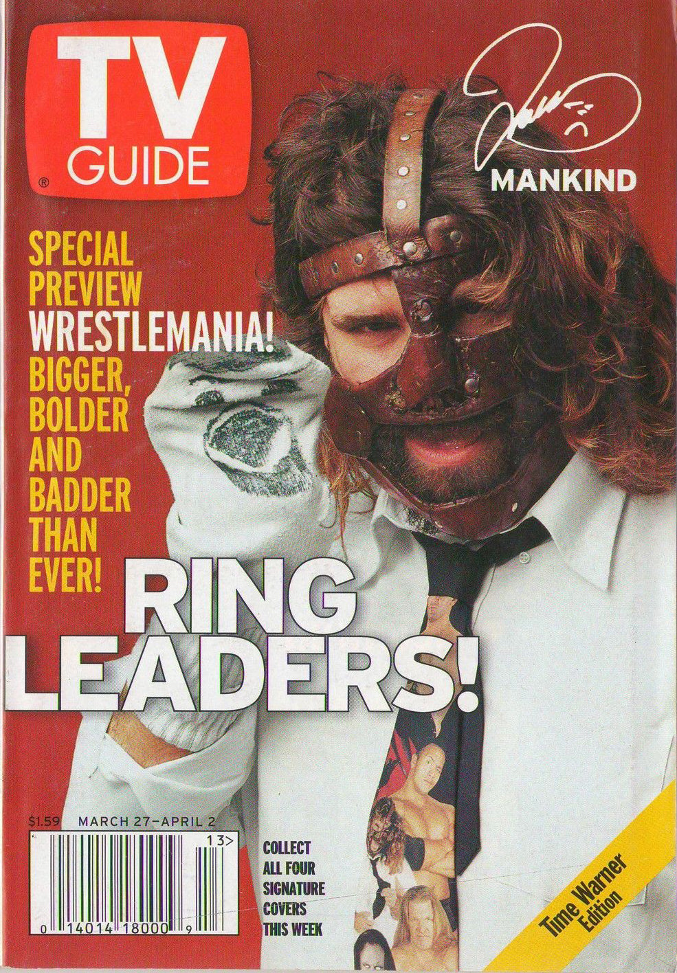 TV Guide March 1999 Mankind 1 of 4 Magazine PWcatalog
