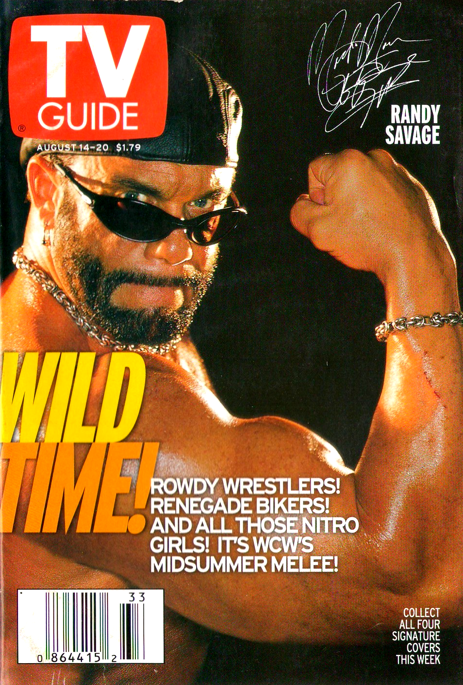 TV Guide August 14, 1999 Randy Savage 1 of 4 Magazine PWcatalog