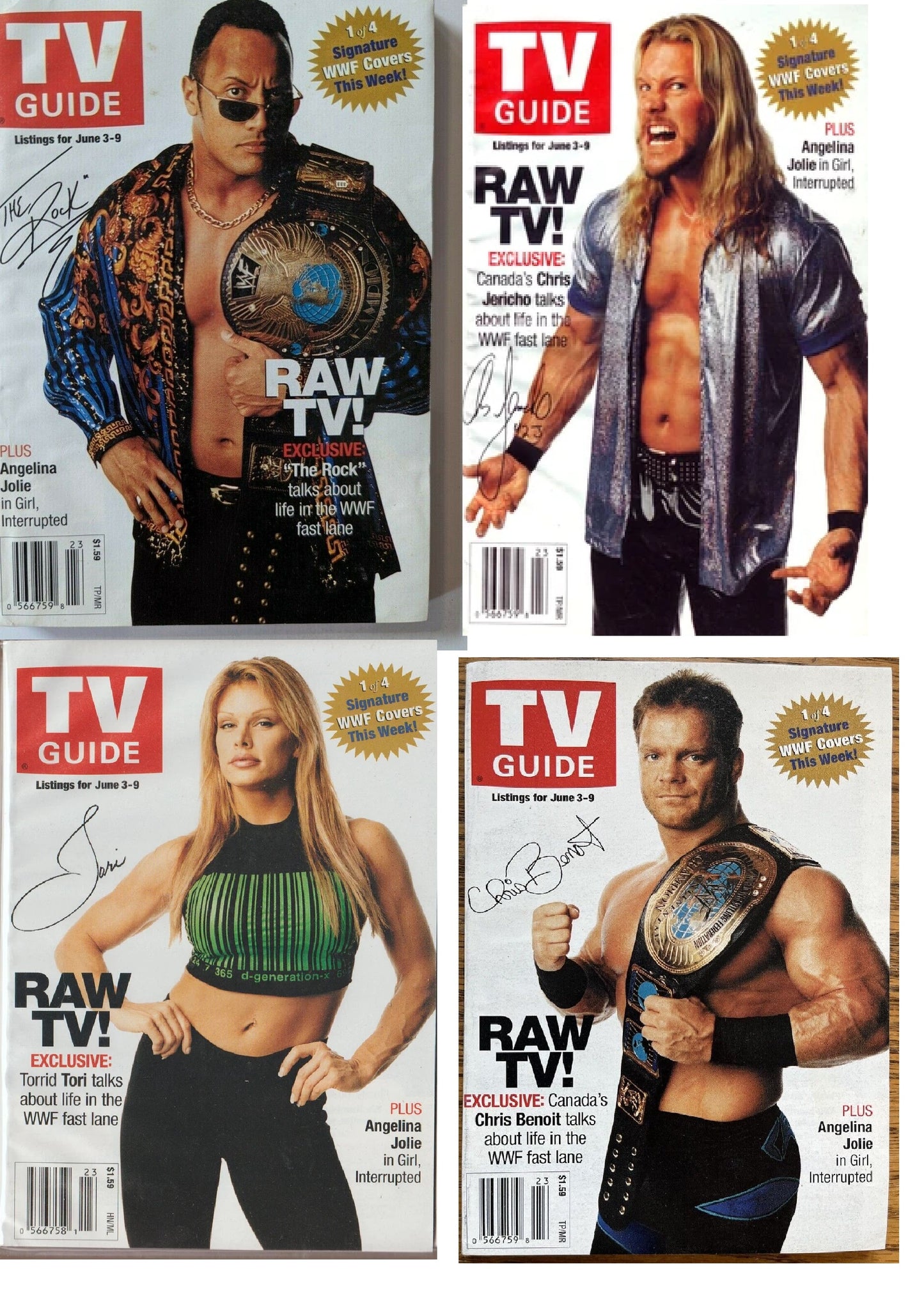 TV Guide Canada Chris Jericho Magazine June 3-9 2000 1 of 4 Magazine PWcatalog