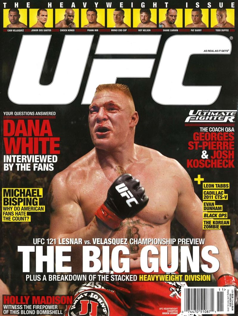 UFC Magazine October November 2010 Magazine PWcatalog