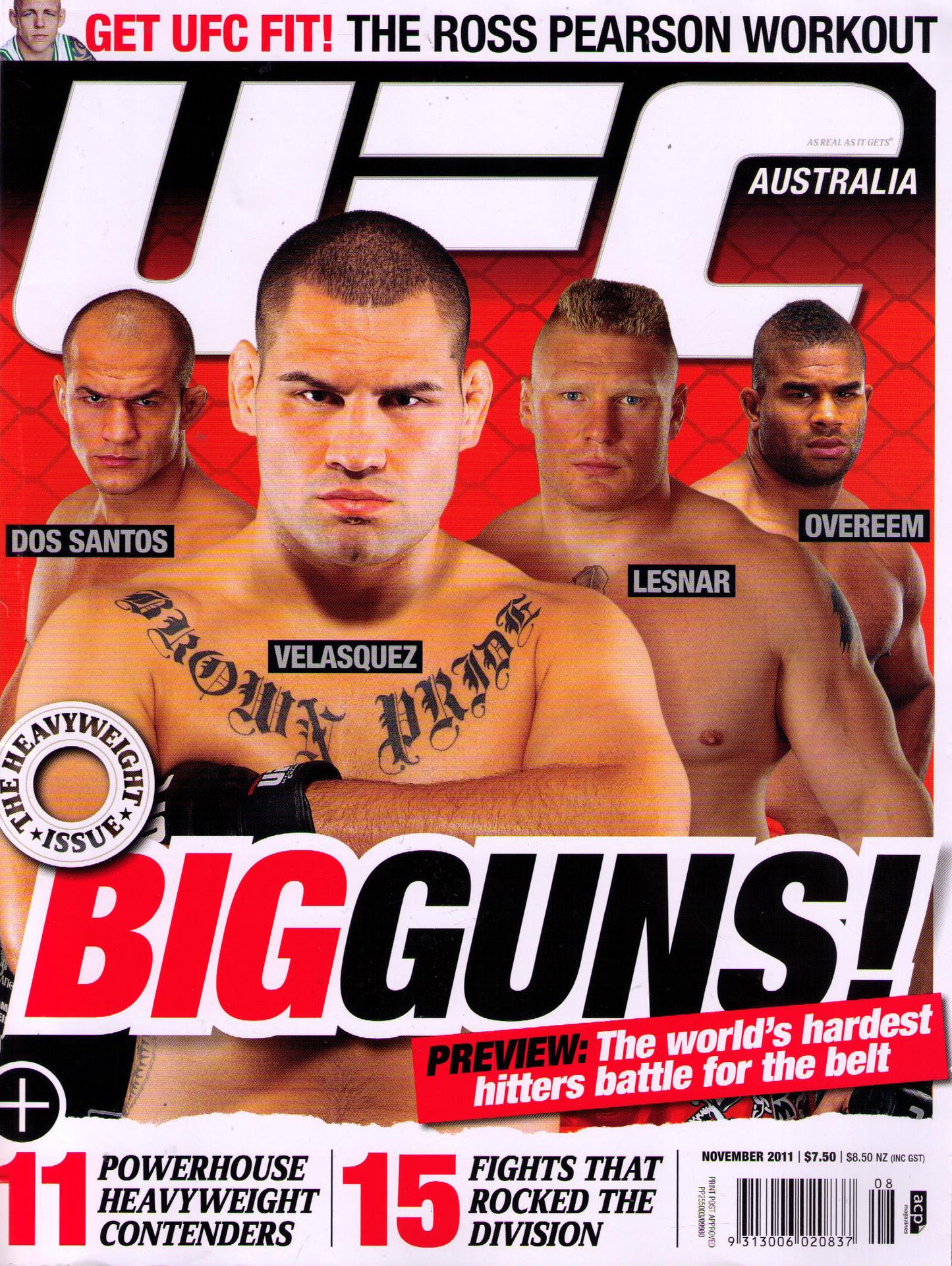 UFC Magazine November 2011 From Australia Magazine PWcatalog