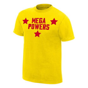 Mega Powers Yellow Retro Authentic T-Shirt T-Shirt PW Catalog