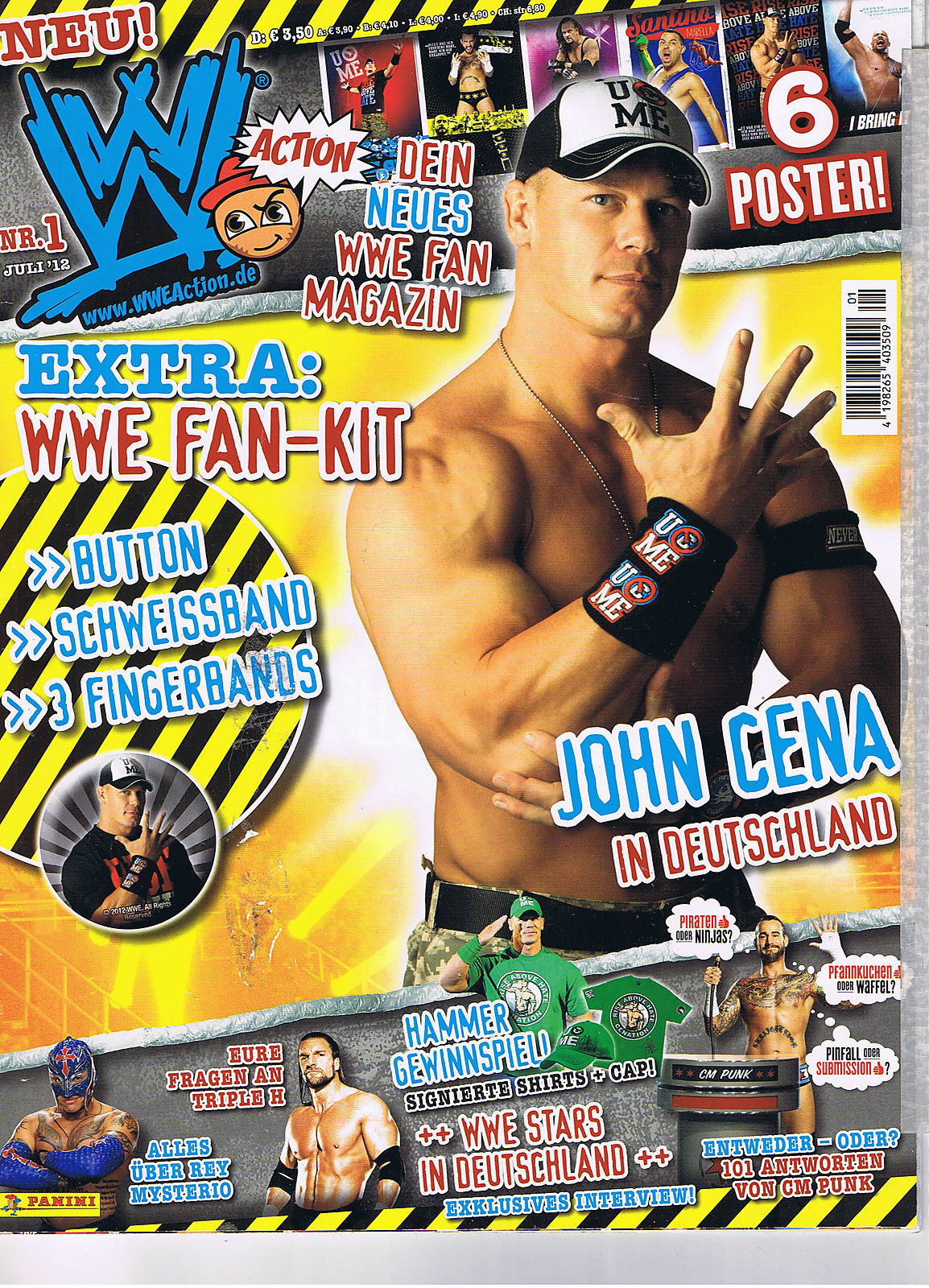 WWE Action no 1 From Germany 2012 July Magazine PWcatalog