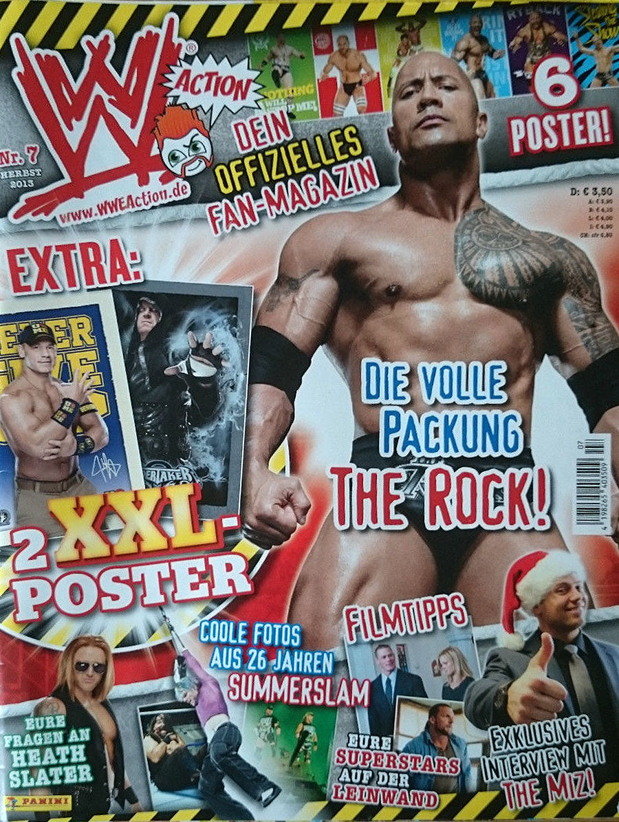 WWE Action no 7 From Germany 2013 Fall Magazine PWcatalog