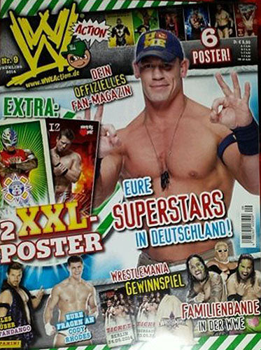 WWE Action no 9 From Germany 2014 Magazine PWcatalog