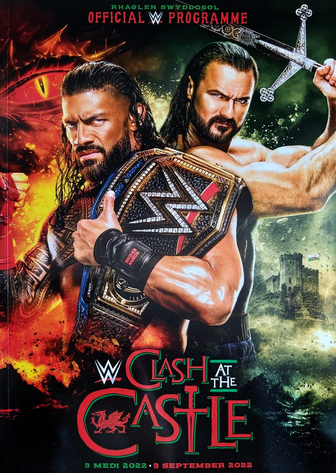 WWE Clash at the Castle Program Magazine PWcatalog