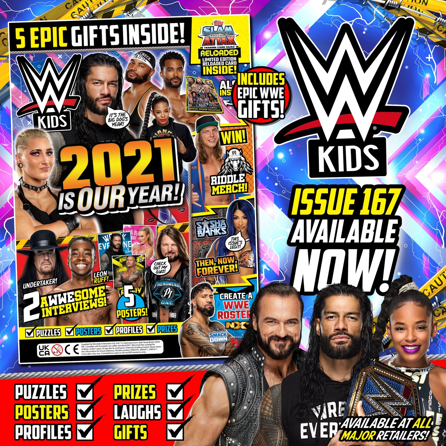 WWE Kids UK Magazine Volume 167 Magazine PWcatalog