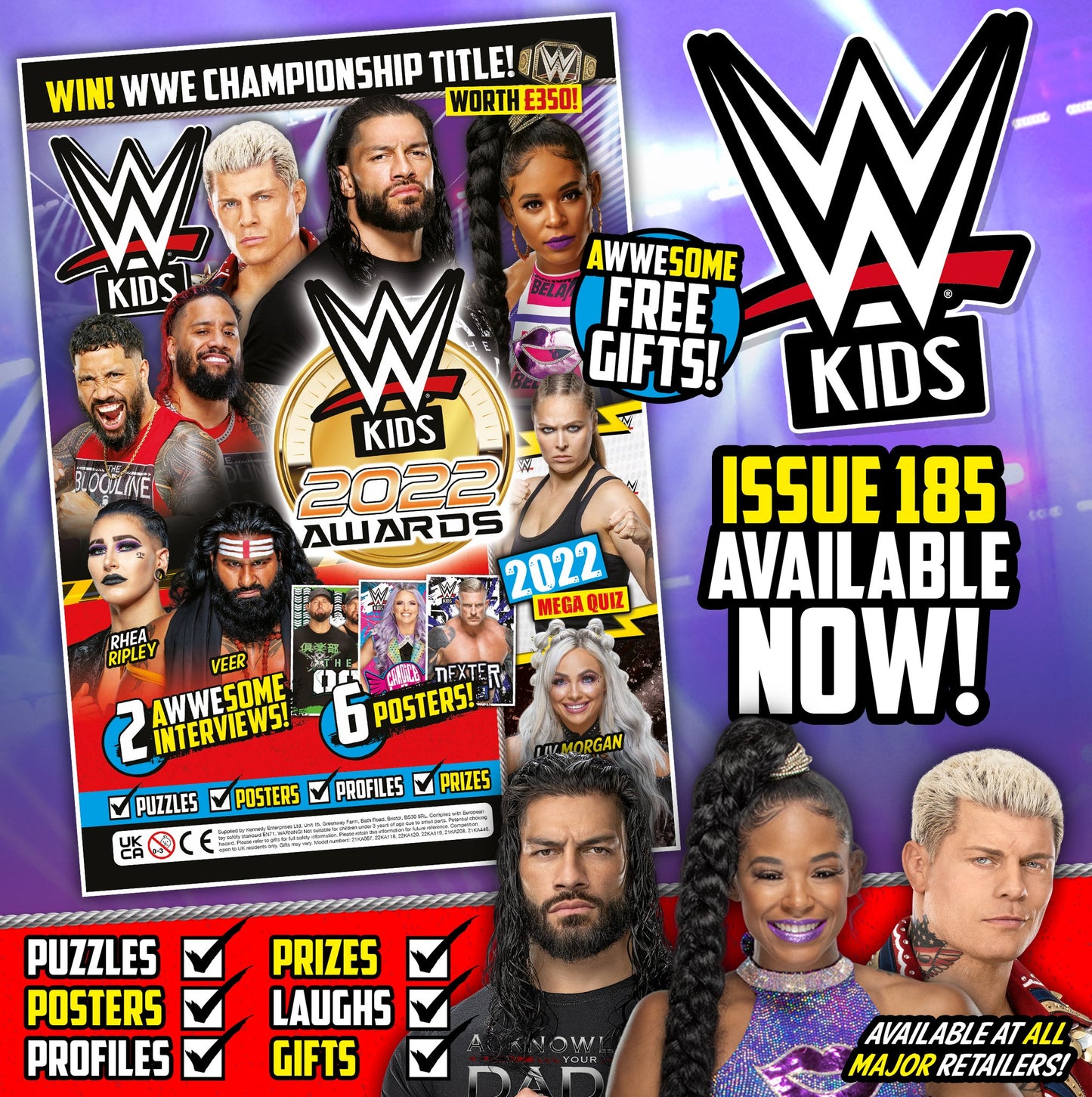 WWE Kids UK Magazine Volume 185 Magazine PWcatalog