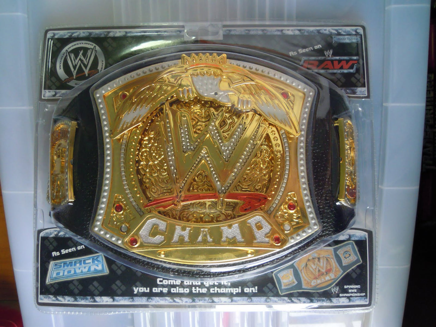 WWE Spinner Championship foam belt by Jakks Pacific PWcatalog