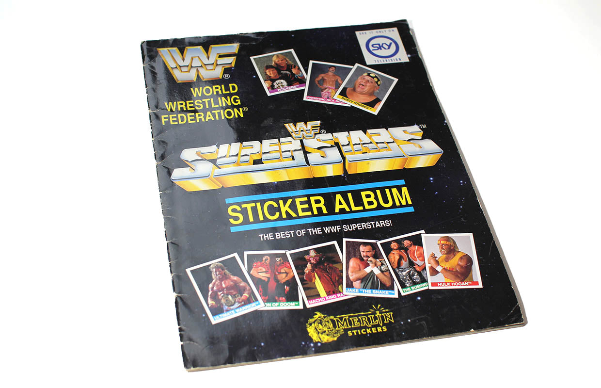 WWF Superstars Stickers Album 1990 Stickers Album PW Catalog