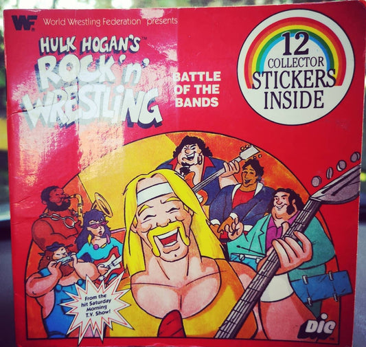 Hulk Hogan Rock N wrestling Battle of the bands 1985 Collector Books With Stickers Magazine Pwcatalog