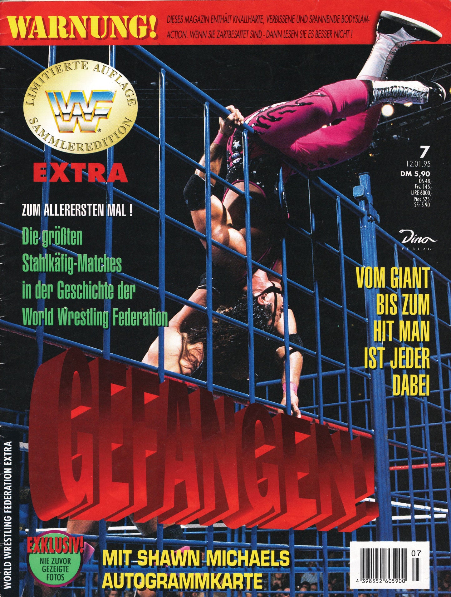 WWF Extra Magazine #7 January 1995 from Germany Magazine PWcatalog