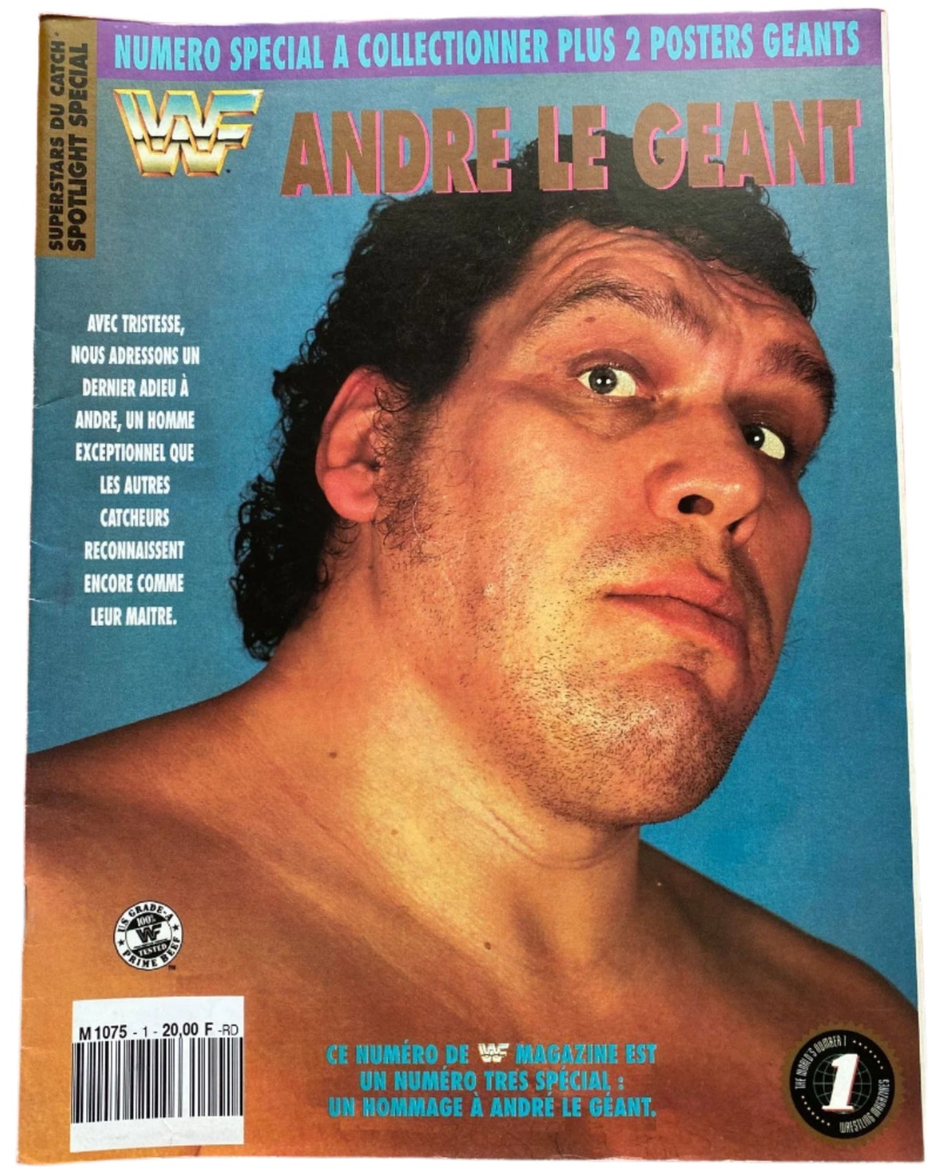 WWF Spotlight Andre the Giant From France Magazine PWcatalog