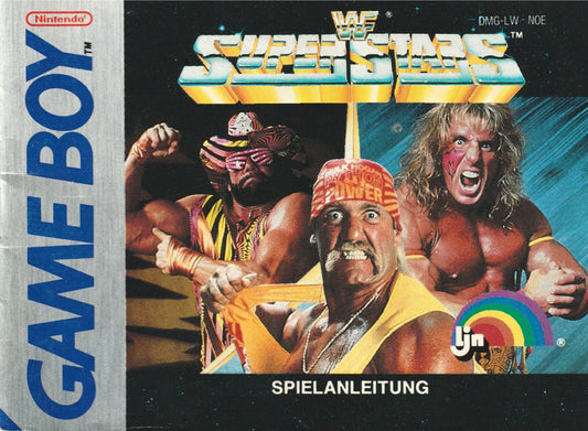 WWF Superstars Game Boy Manual from Germany