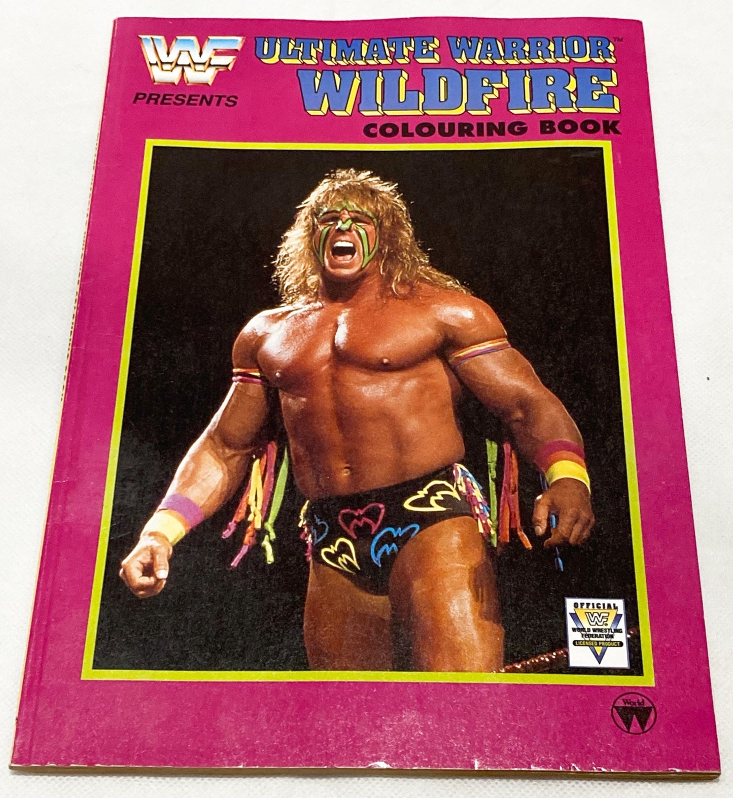 1991 WWF Ultimate Warrior Wildfire Coloring Book Magazine Pwcatalog