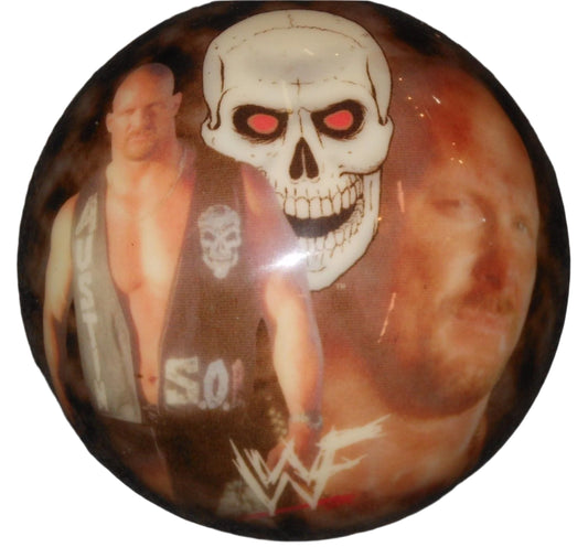Stone Cold Steve Austin Bowling Ball WWF Viz-A-Ball 2001 Pwcatalog