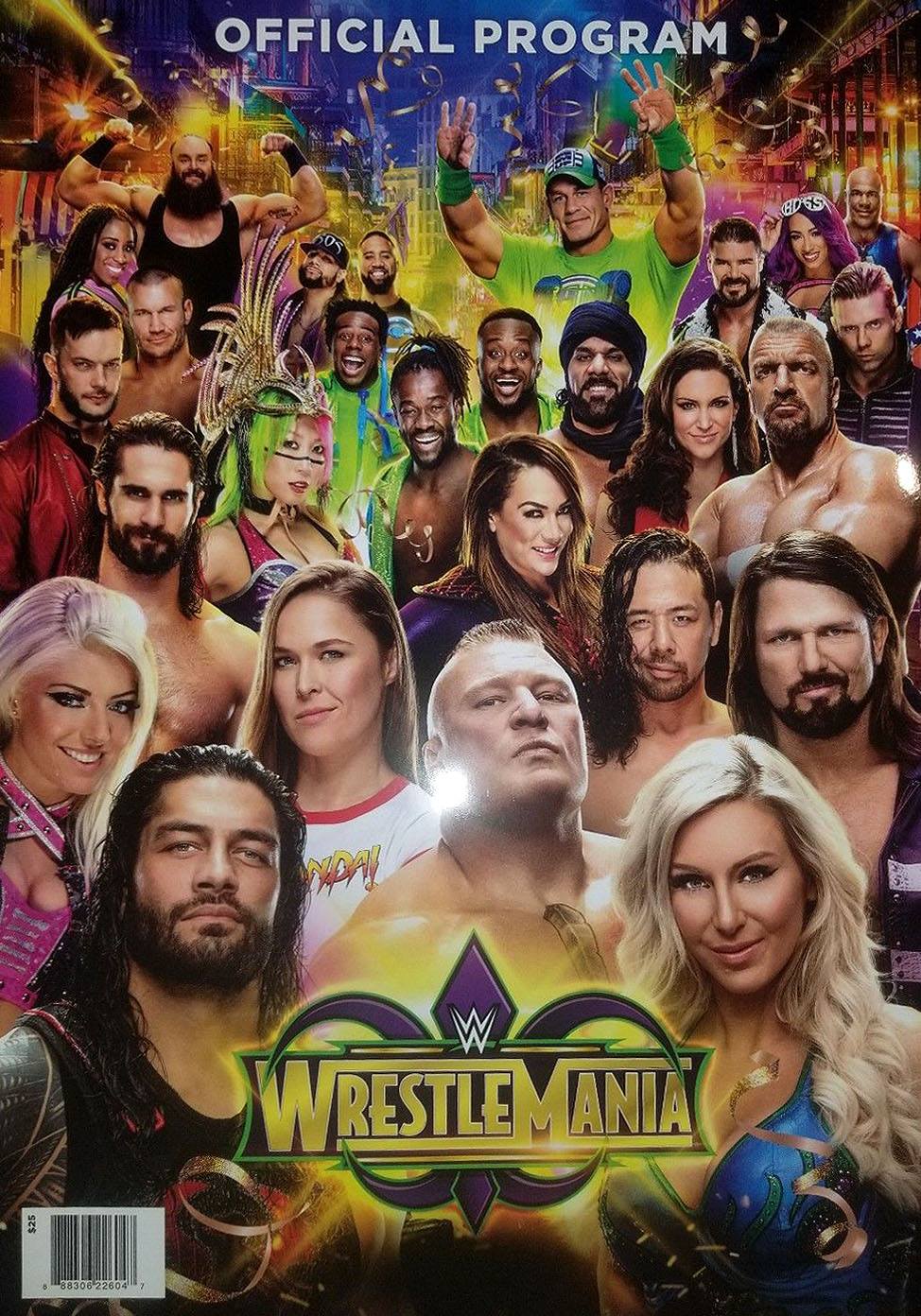 WrestleMania 34 Program Magazine PWcatalog