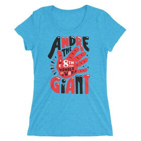 Andre the Giant "8th Wonder Illustrated" Women's Tri-Blend T-Shirt T-Shirt PW Catalog