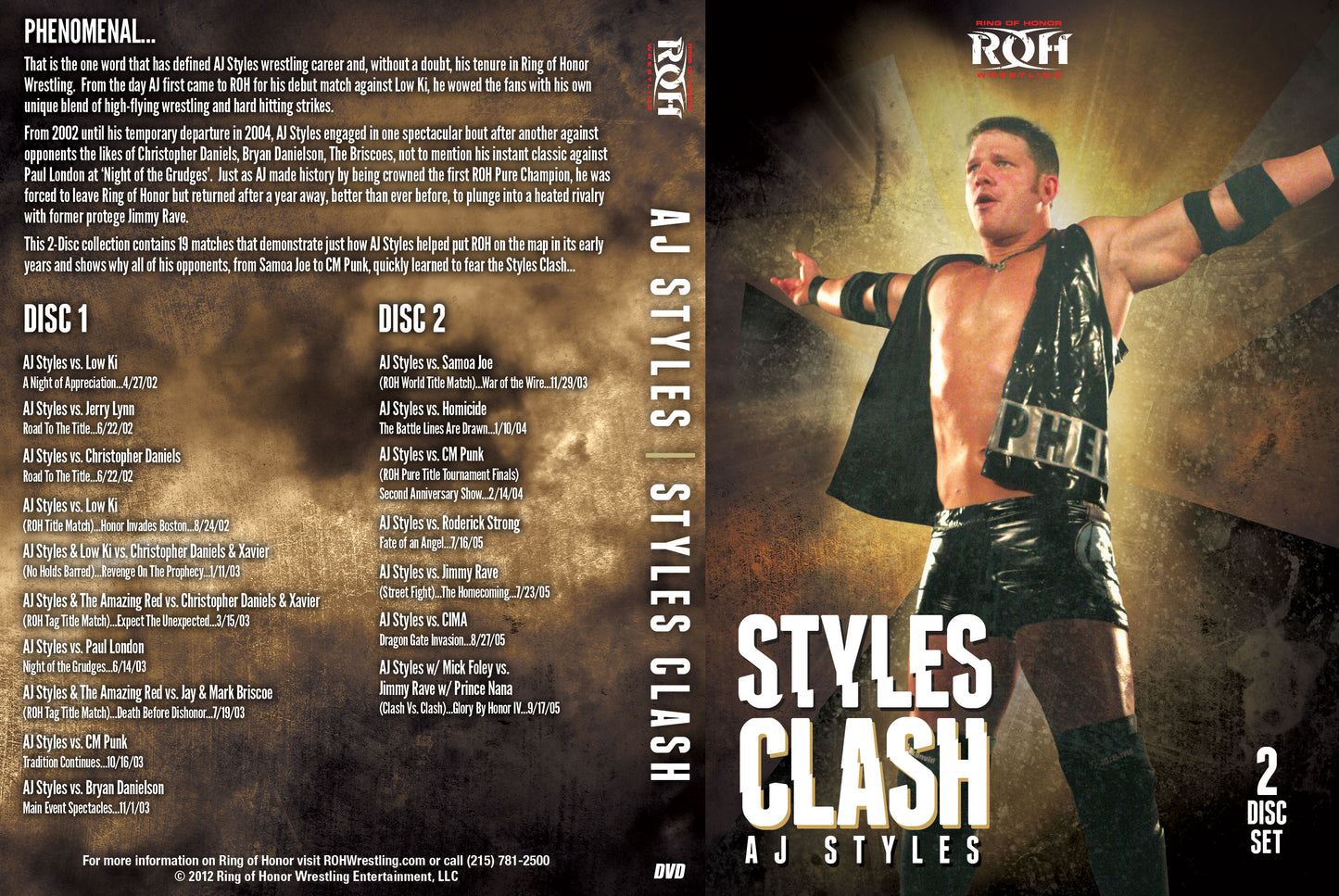 AJ Styles: Styles Clash (2 Disc Set)